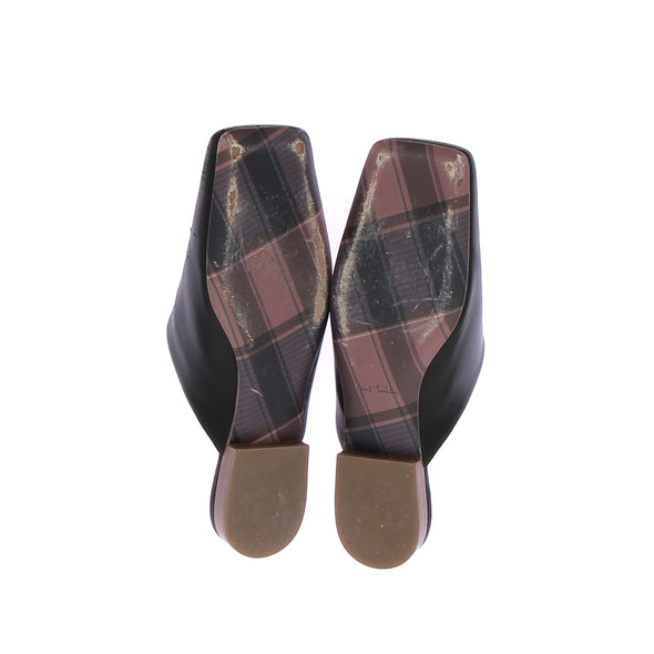 Mules en cuir