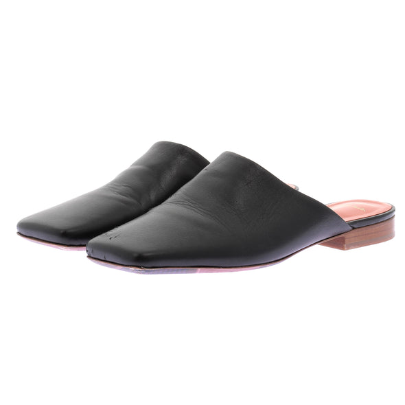 Mules en cuir