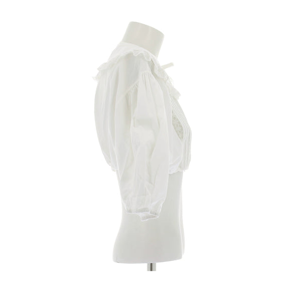 Blouse crop blanche