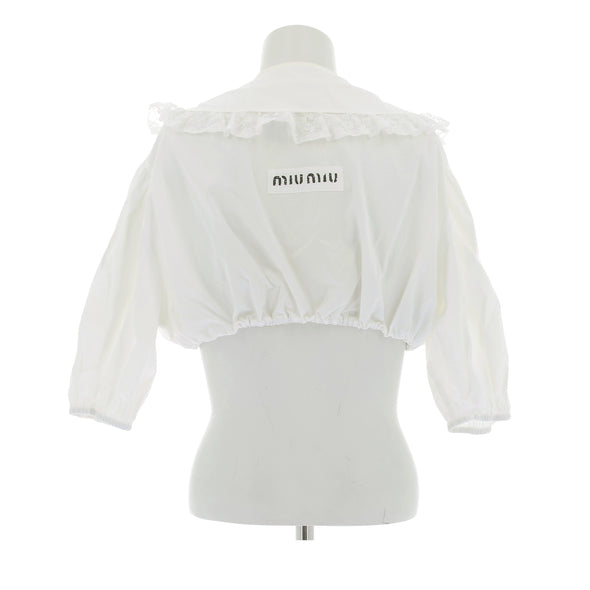 Blouse crop blanche