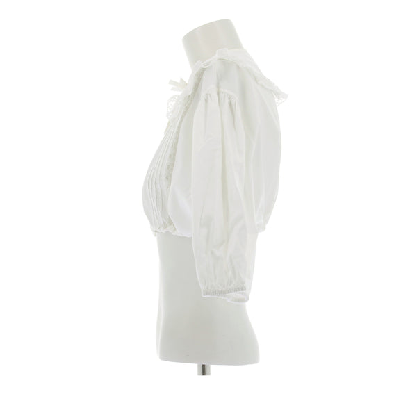 Blouse crop blanche