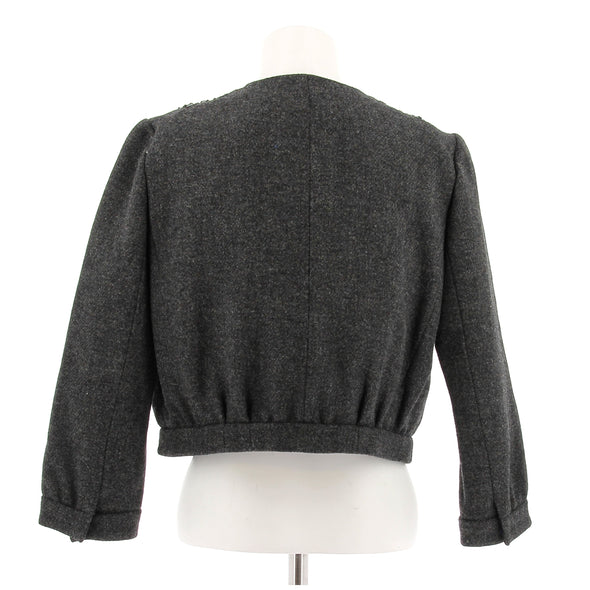 Veste en laine grise