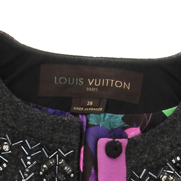Veste en laine grise