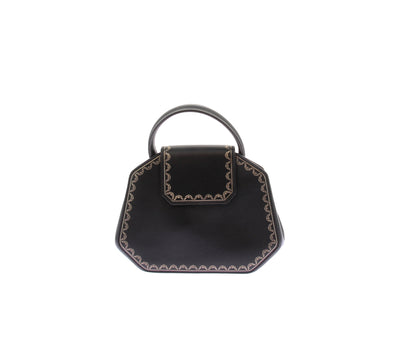 Sac à main noir "Guirlande"