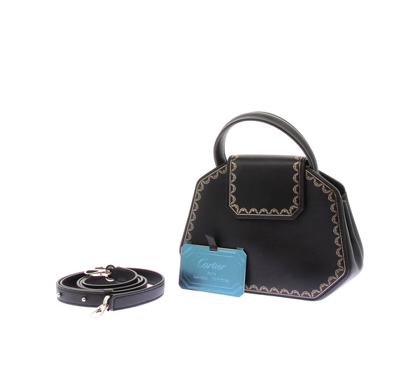 Sac à main noir "Guirlande"
