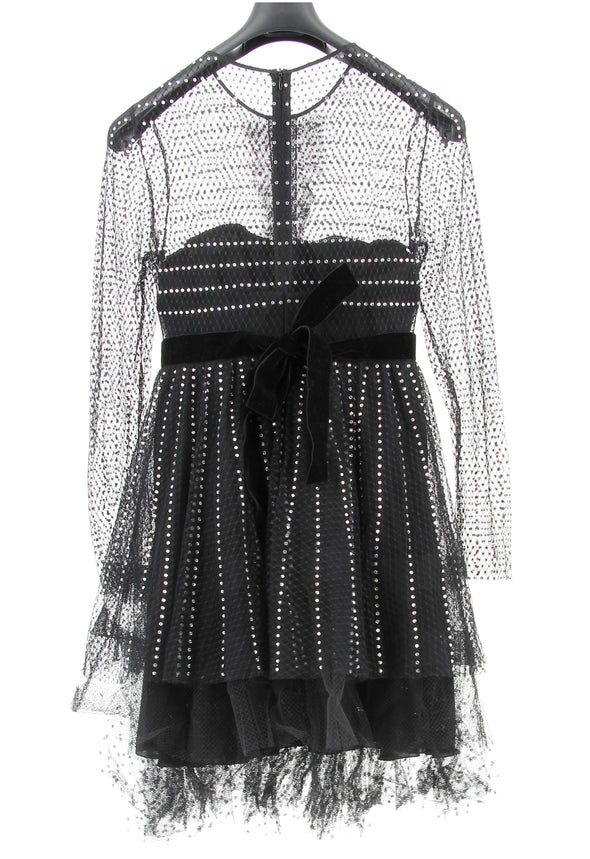 Robe noire à strass