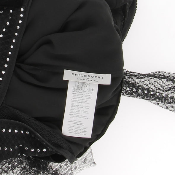 Robe noire à strass