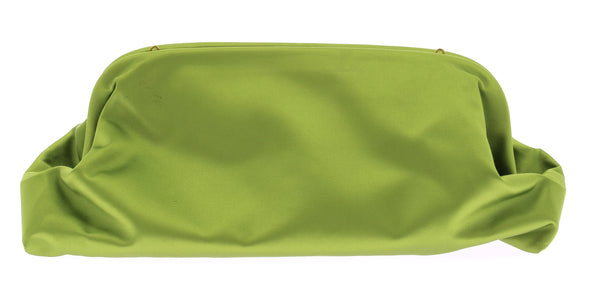 Pochette satinée verte
