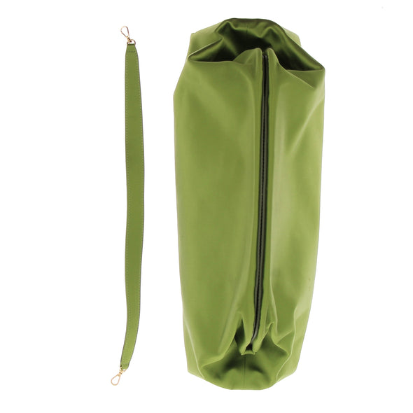 Pochette satinée verte
