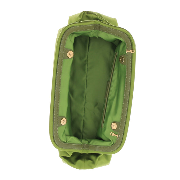 Pochette satinée verte