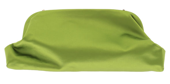 Pochette satinée verte