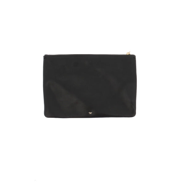Pochette noire à patch