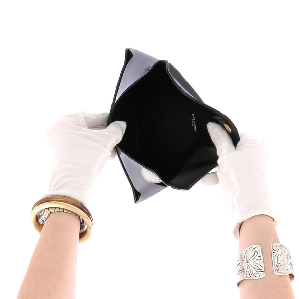 Pochette en cuir verni