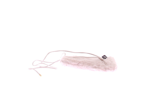 Pochette de téléphone en peau lainée