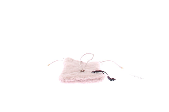 Pochette de téléphone en peau lainée