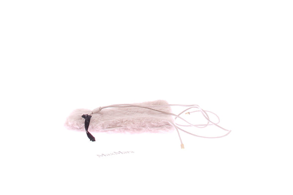 Pochette de téléphone en peau lainée