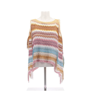 Poncho multicolore