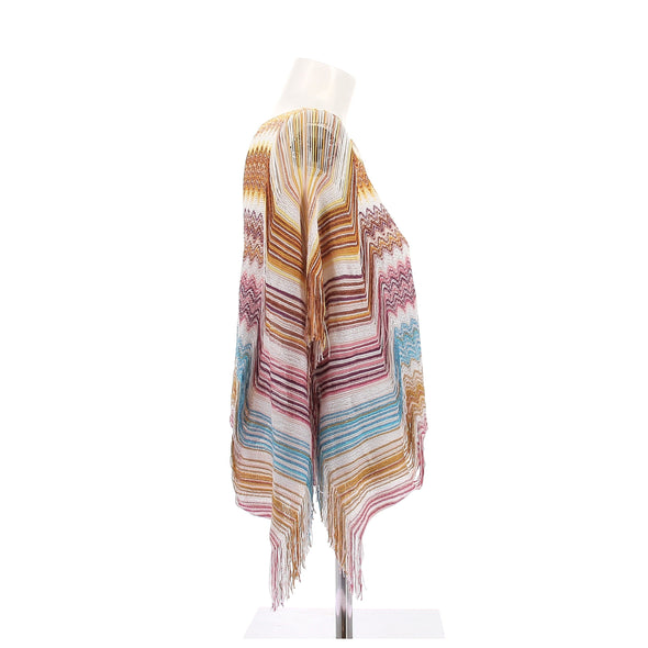 Poncho multicolore