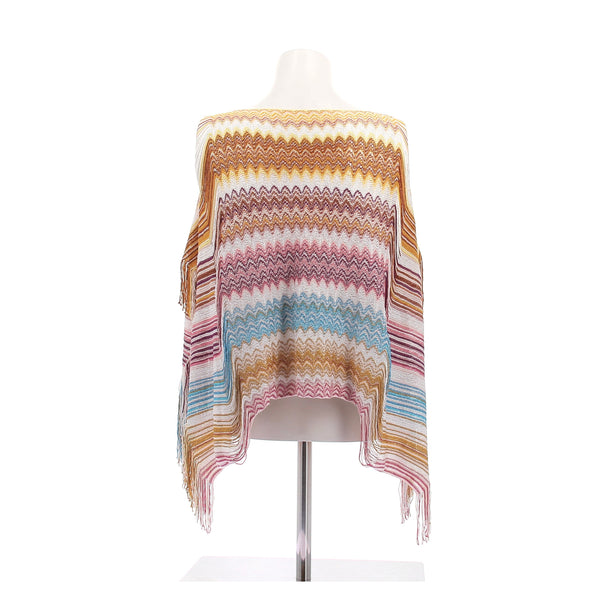Poncho multicolore