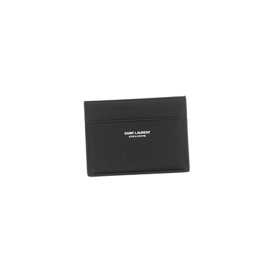 Porte-cartes noir en cuir
