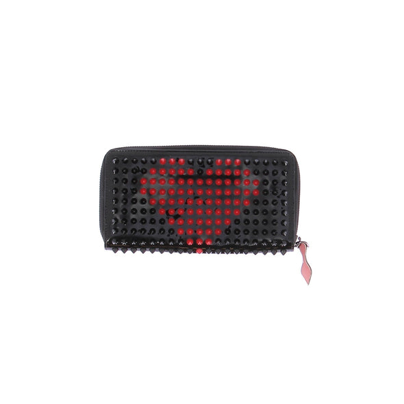 Portefeuille en cuir et clous