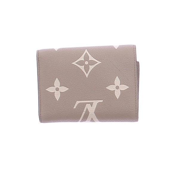 Portefeuille en cuir grainé "Victorine"