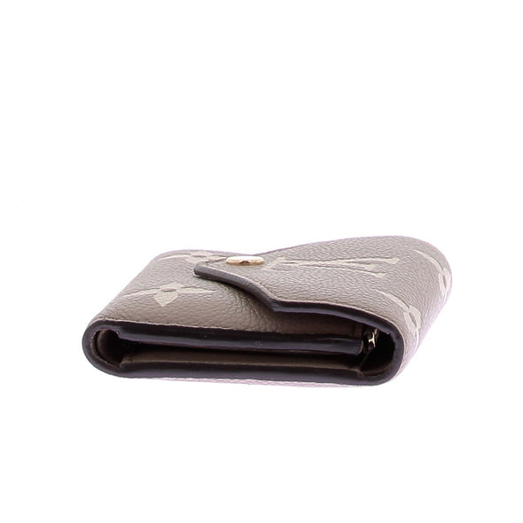 Portefeuille en cuir grainé "Victorine"
