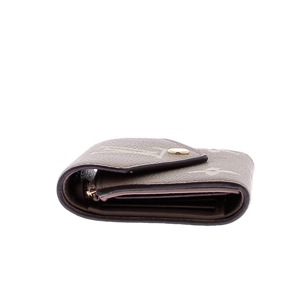 Portefeuille en cuir grainé "Victorine"