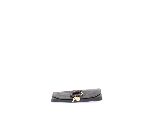 Portefeuille en cuir grainé "Hana"