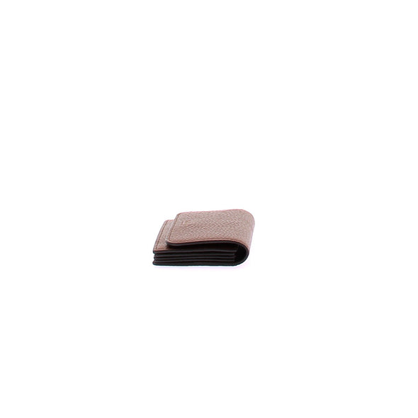 Porte-monnaie en cuir marron