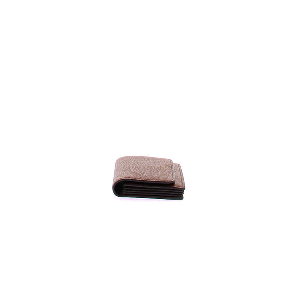 Porte-monnaie en cuir marron