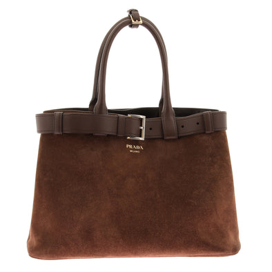 Sac cabas en daim "Buckle"