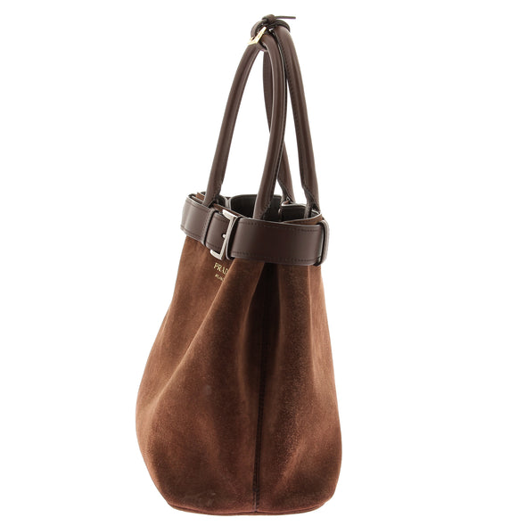 Sac cabas en daim "Buckle"