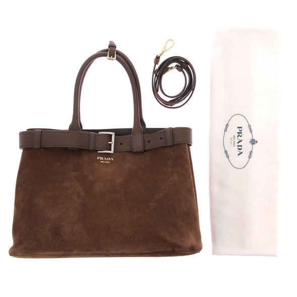 Sac cabas en daim "Buckle"
