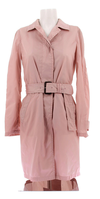 Veste imperméable rose pâle en nylon