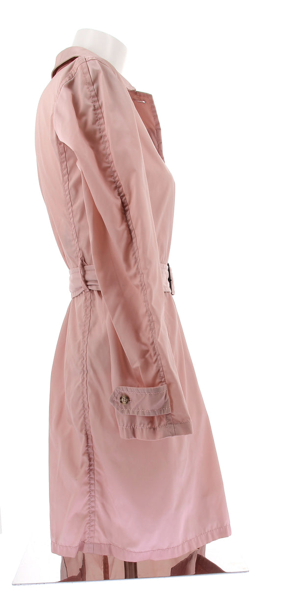 Veste imperméable rose pâle en nylon