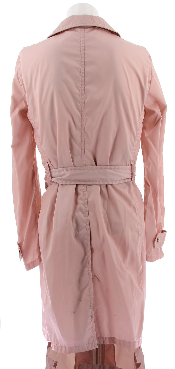 Veste imperméable rose pâle en nylon