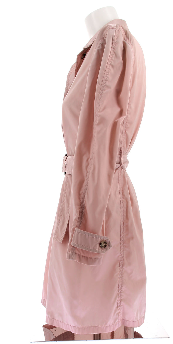 Veste imperméable rose pâle en nylon