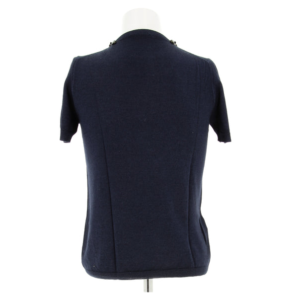 Tee-shirt en mélange de laine et soie