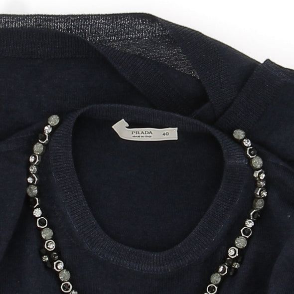 Tee-shirt en mélange de laine et soie