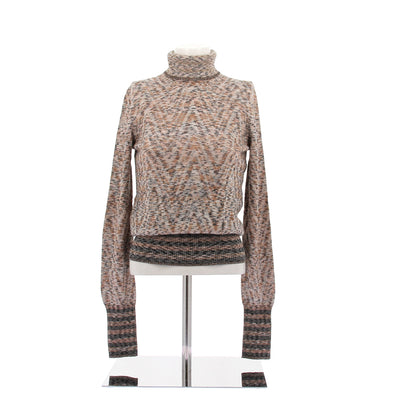 Pull col roulé en laine mélangée