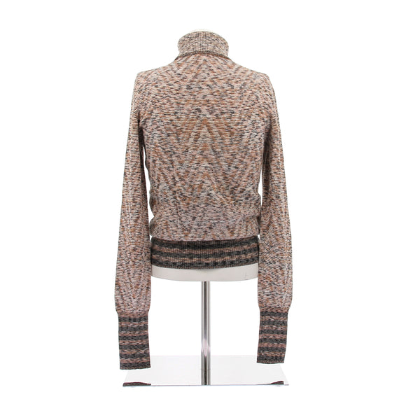 Pull col roulé en laine mélangée