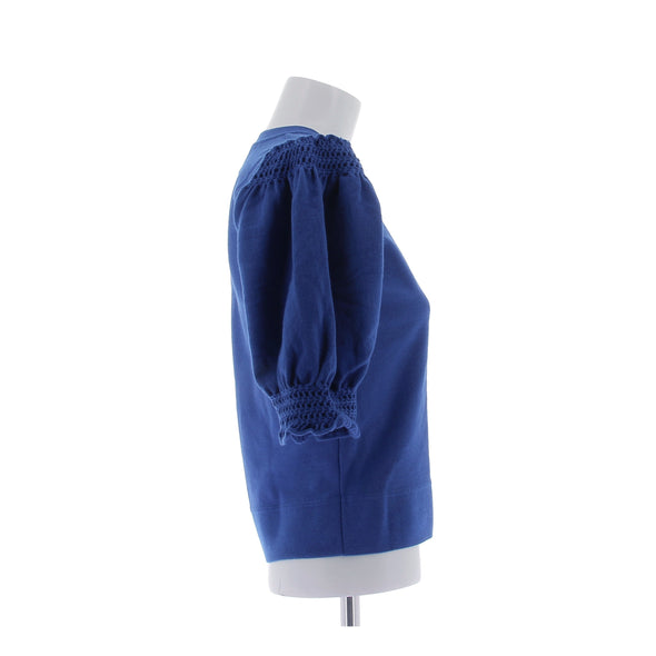 Pull bleu en laine