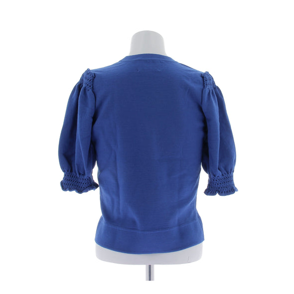 Pull bleu en laine