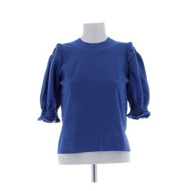 Pull bleu en laine