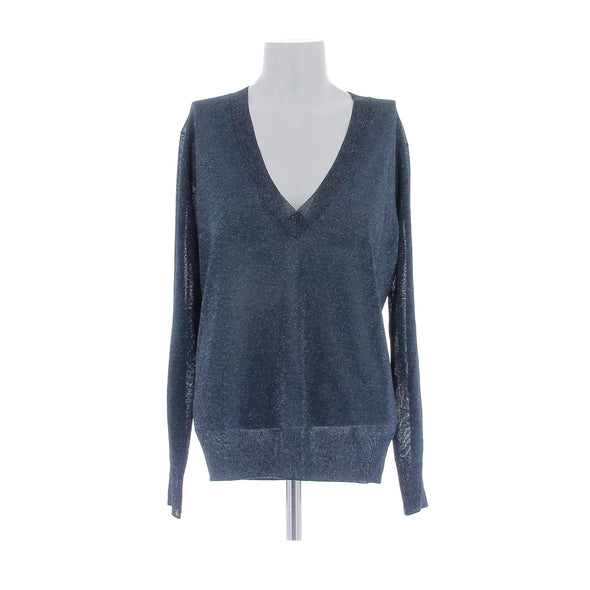 Pull bleu pailleté