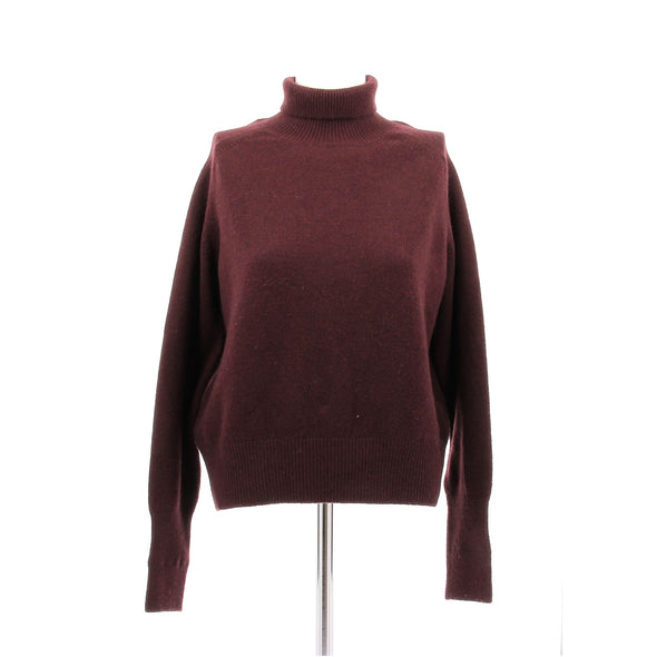 Pull en laine bordeaux
