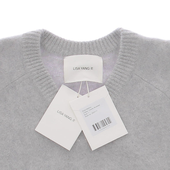 Pull en cachemire gris