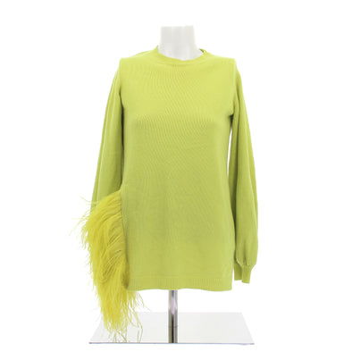 Pull en cachemire et plumes