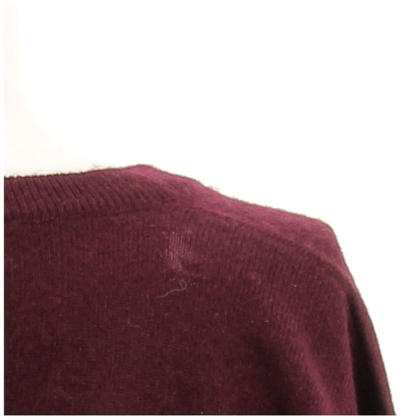 Pull en cachemire bordeaux